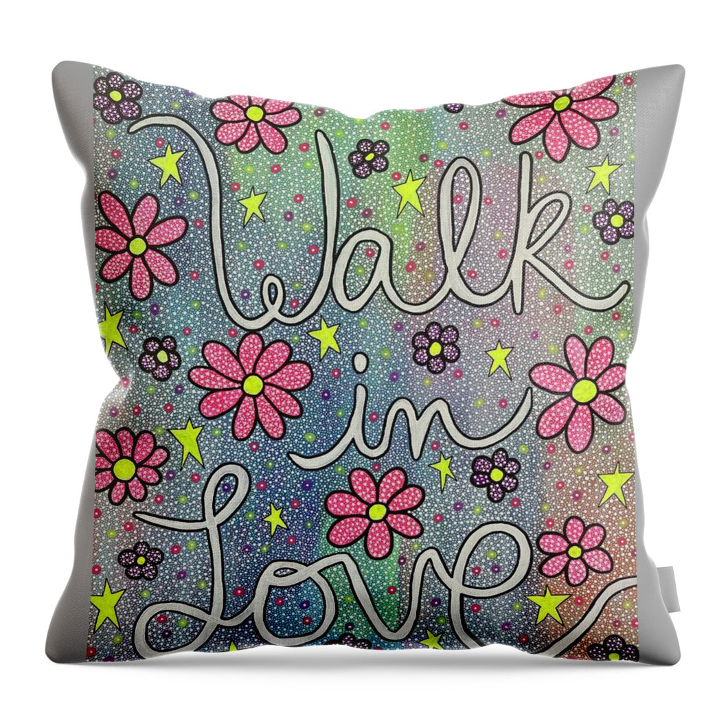 Walk In Love - Throw Pillow