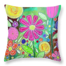 Load image into Gallery viewer, A Summer Garden - Throw Pillow
