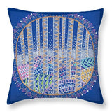 Hills and Trees Mandala - Throw Pillow