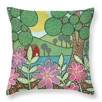 House on the River - Throw Pillow