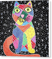 Patchwork Cat - Canvas Print