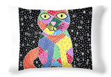 Patchwork Cat - Throw Pillow