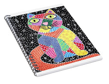 Load image into Gallery viewer, Patchwork Cat - Spiral Notebook
