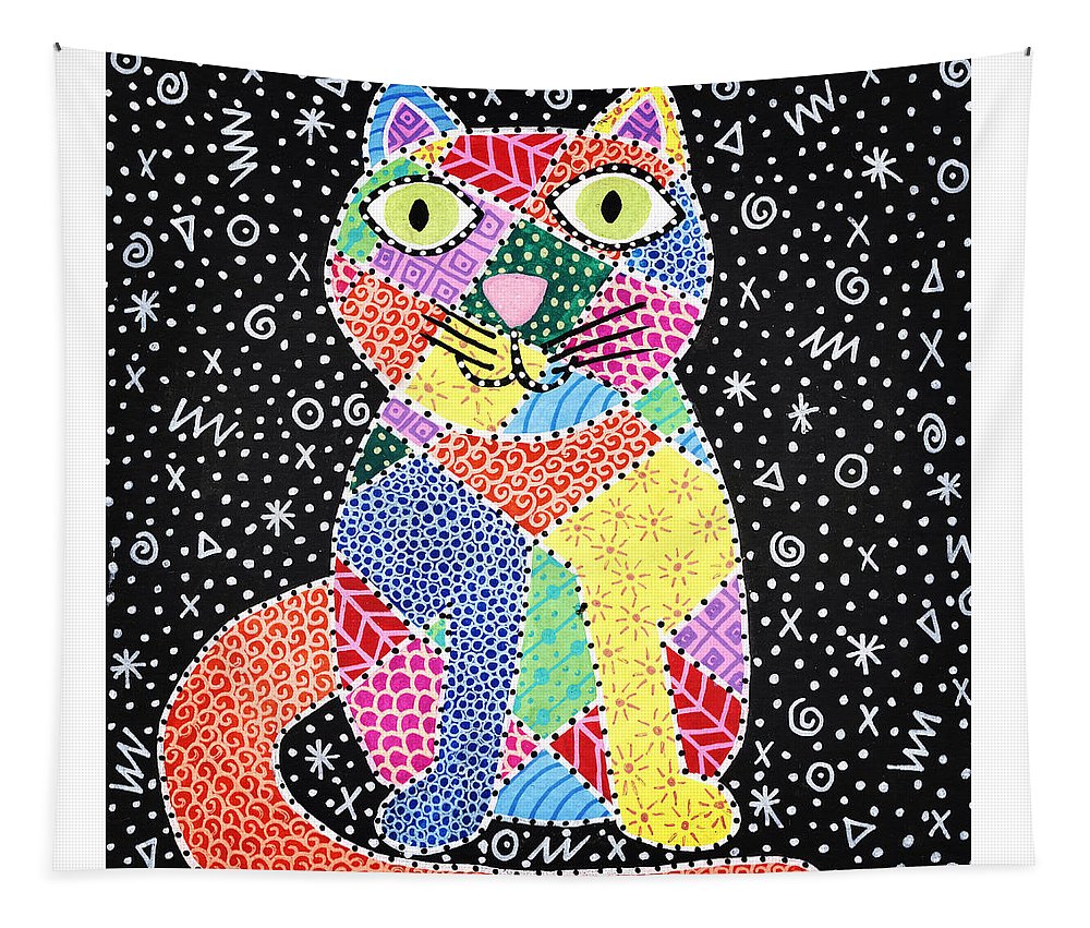 Patchwork Cat - Tapestry