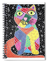 Load image into Gallery viewer, Patchwork Cat - Spiral Notebook
