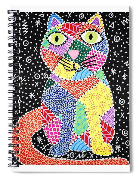 Patchwork Cat - Spiral Notebook