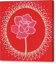 Load image into Gallery viewer, Red Peony Mandala - Canvas Print
