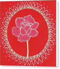 Load image into Gallery viewer, Red Peony Mandala - Canvas Print
