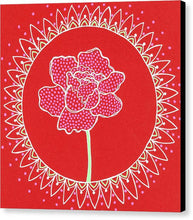 Load image into Gallery viewer, Red Peony Mandala - Canvas Print
