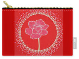 Red Peony Mandala - Carry-All Pouch