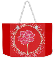 Red Peony Mandala - Weekender Tote Bag