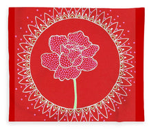 Load image into Gallery viewer, Red Peony Mandala - Blanket
