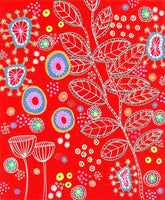 Red Under Sea Life - Art Print