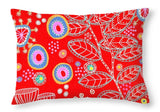 Red Under Sea Life - Throw Pillow