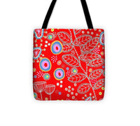 Red Under Sea Life - Tote Bag