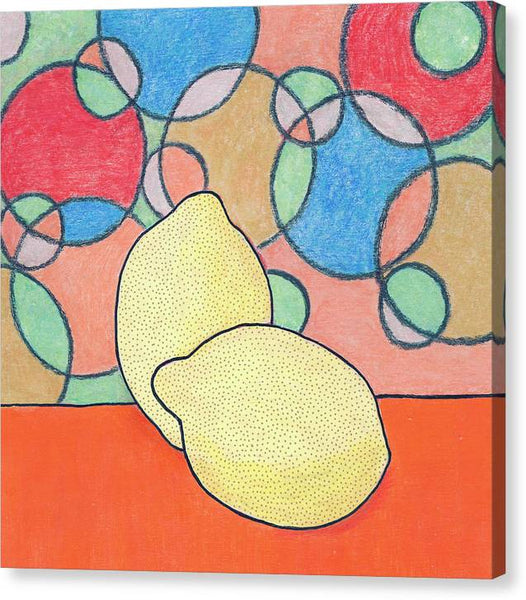 Two Lemons - Canvas Print