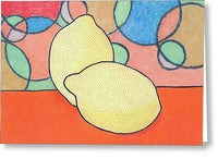 Two Lemons - Greeting Card