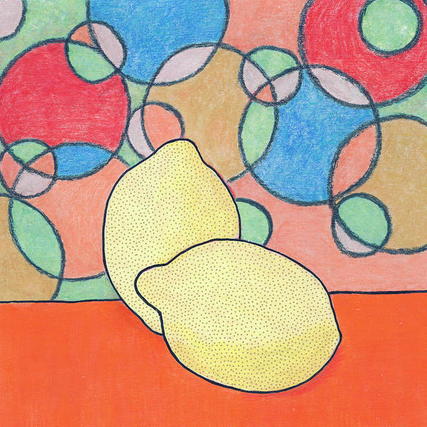 Two Lemons - Art Print
