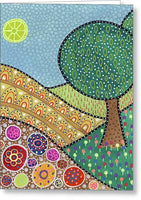 Two Trees on a Hill - Greeting Card