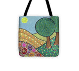 Two Trees on a Hill - Tote Bag